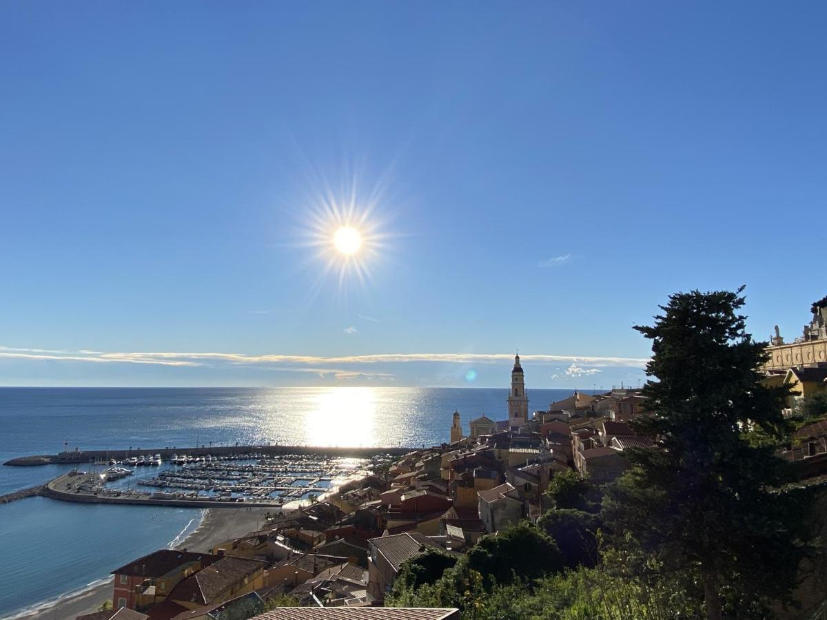 Le Vigia-Vue Mer-Terrasse-Climatisation-Parking Menton Exterior photo