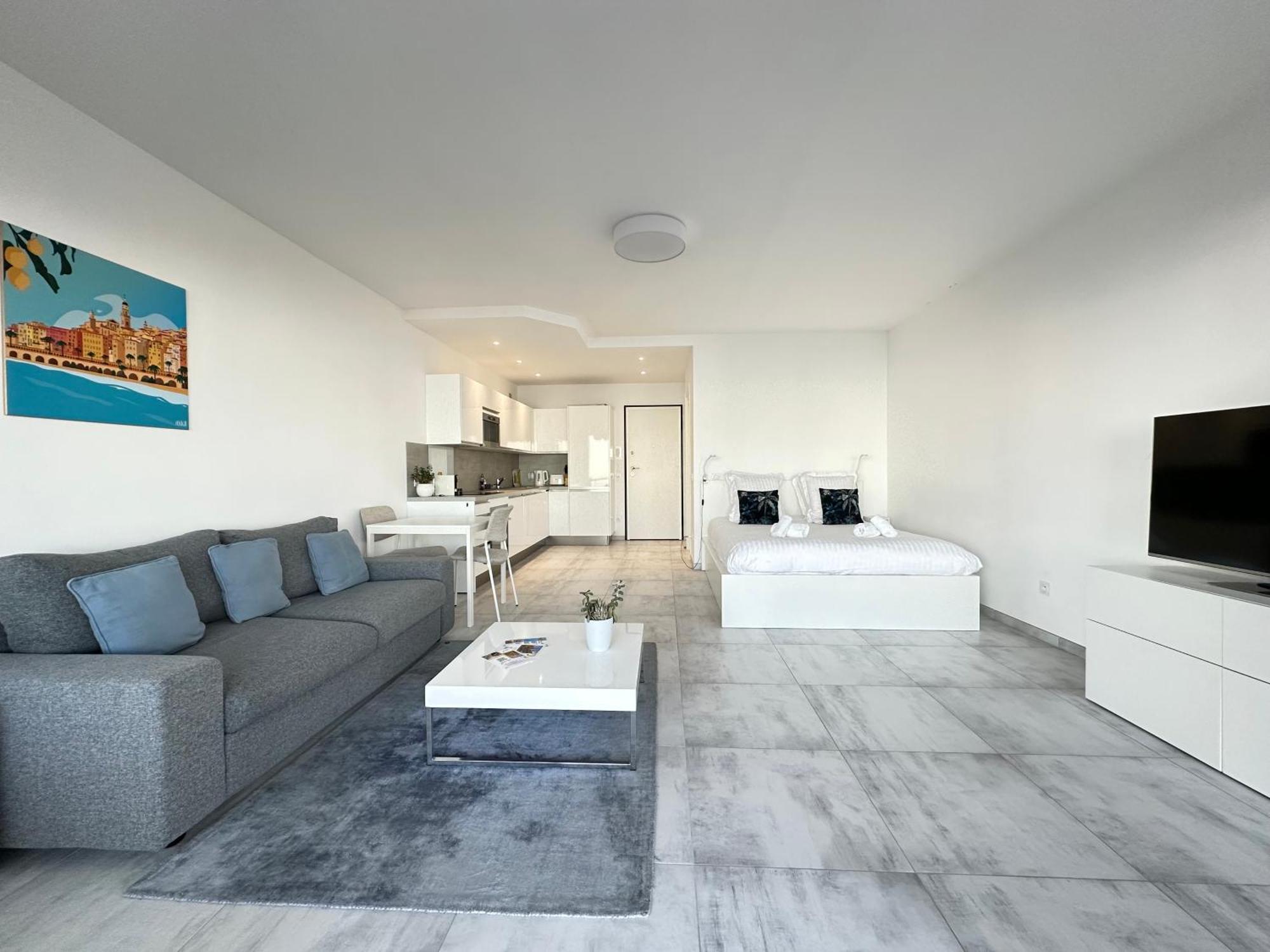 Le Vigia-Vue Mer-Terrasse-Climatisation-Parking Menton Exterior photo